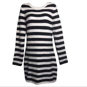 NWT Form Fitting Striped Sweater Dress Large